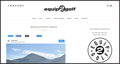 Desktop Screenshot of equip2golf.com
